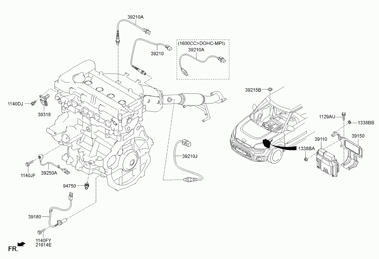 KIA 39210 2B323 - Ламбда-сонда vvparts.bg