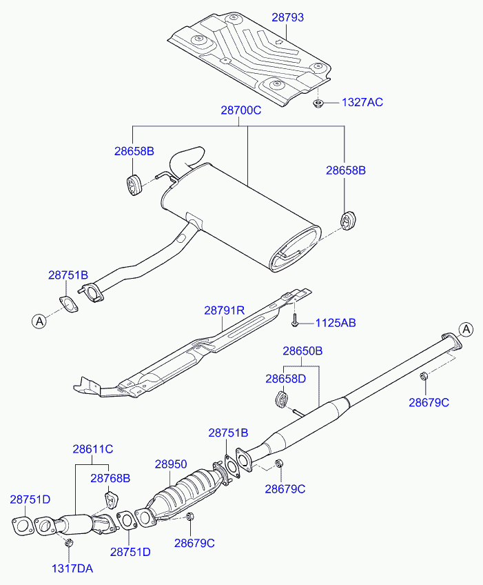 Hyundai 289602G900 - Катализатор vvparts.bg