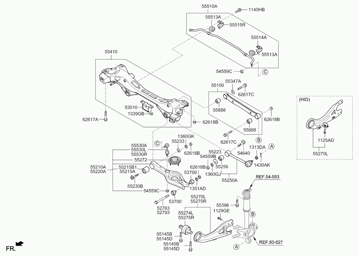 Hyundai 55513-A2000 - Биалета vvparts.bg