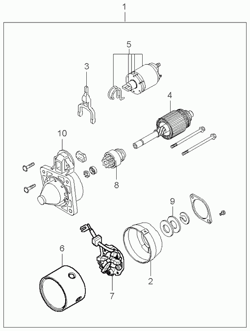 KIA KK326-18-400 - Стартер vvparts.bg