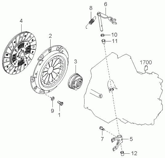 KIA 0K30A-16-460 - Диск на съединителя vvparts.bg