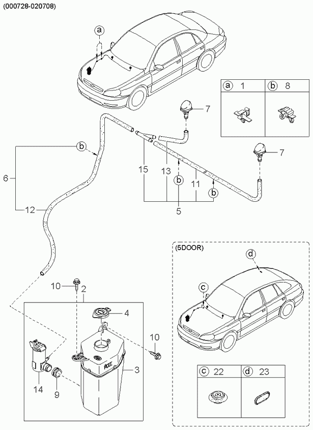 Hyundai 98510-26000 - Водна помпа за миещо устр., почистване на стъклата vvparts.bg