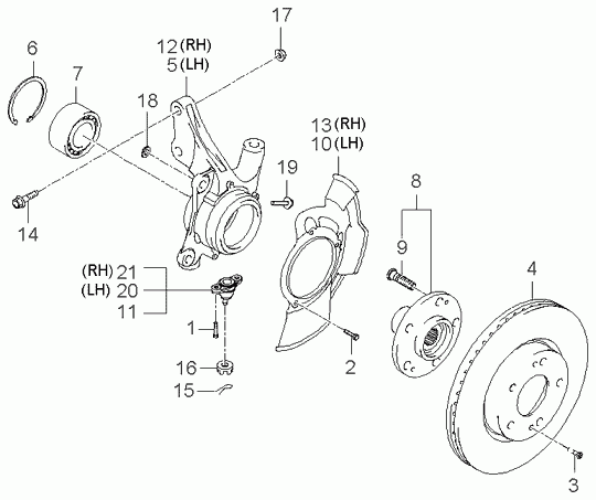 KIA (DYK) 517121F300 - Спирачен диск vvparts.bg