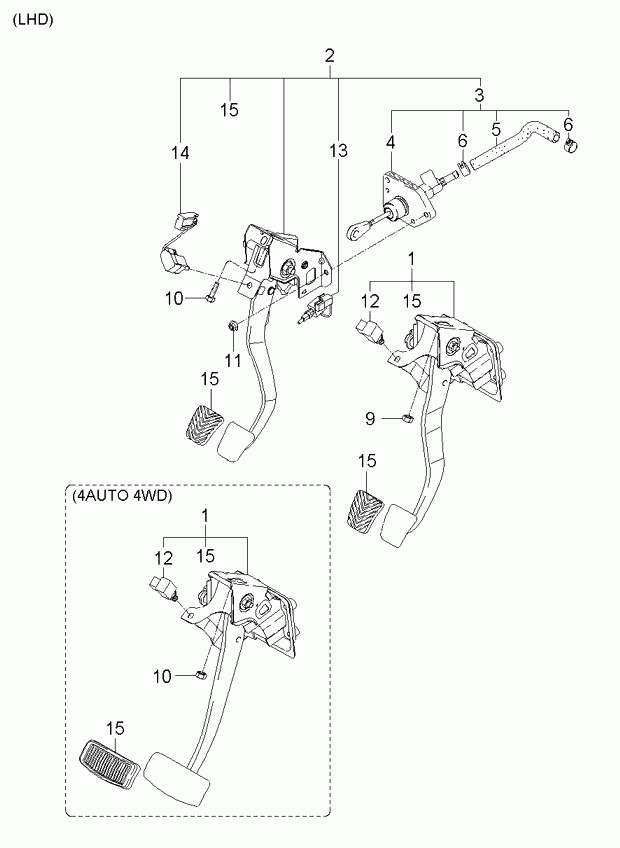 Hyundai 41605-2E000 - Горна помпа на съединител vvparts.bg