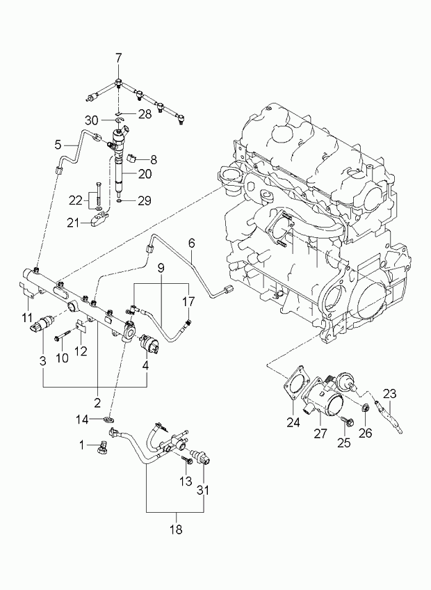 KIA 33800279002X - Комплект дюза с държач vvparts.bg