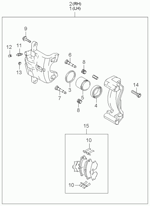 KIA 58302-1FE00 - Комплект спирачно феродо, дискови спирачки vvparts.bg