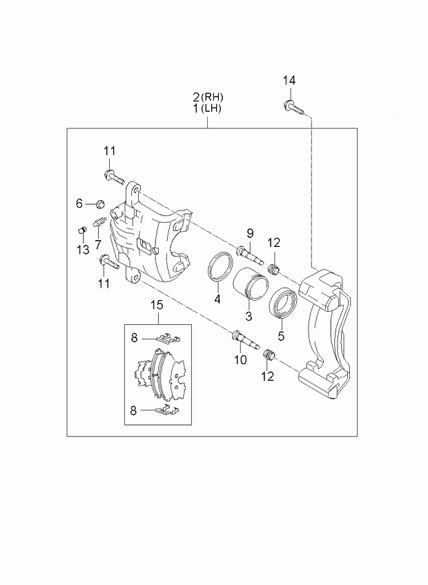 Hyundai 58101-1FE00 - Комплект спирачно феродо, дискови спирачки vvparts.bg