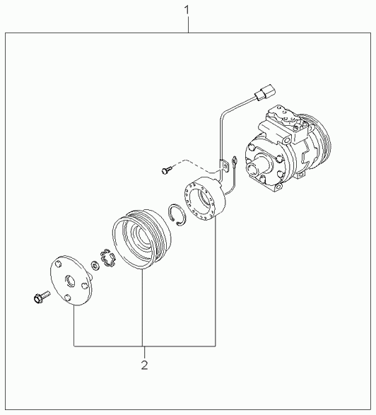 Hyundai 0K30C61450C - Компресор, климатизация vvparts.bg