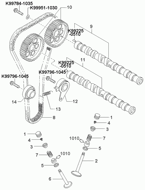 Buessing 0K247-12-205 - Ангренажен ремък vvparts.bg