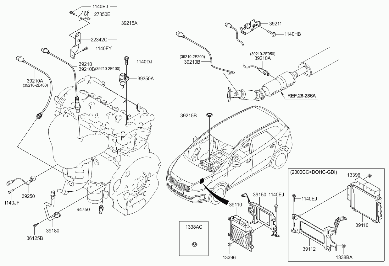 Hyundai 392102E200 - Ламбда-сонда vvparts.bg