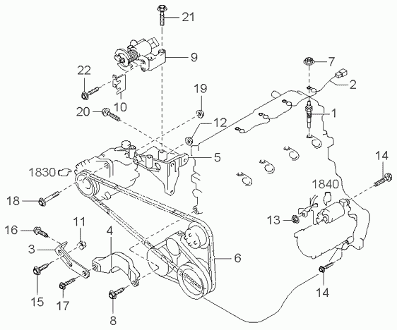 Hyundai 0K05418381 - Трапецовиден ремък vvparts.bg