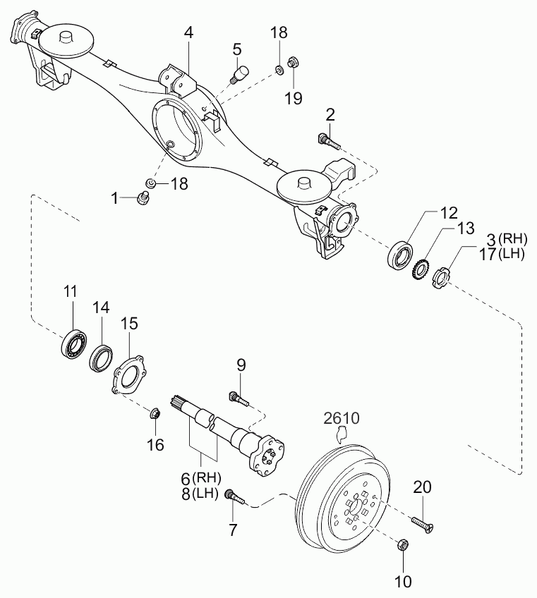 MAZDA 0K72A26151 - Колесен лагер vvparts.bg