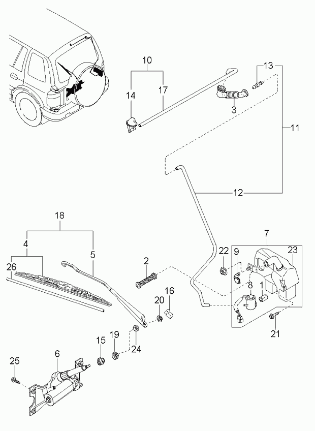 KIA MDX5167330 - Перо на чистачка vvparts.bg