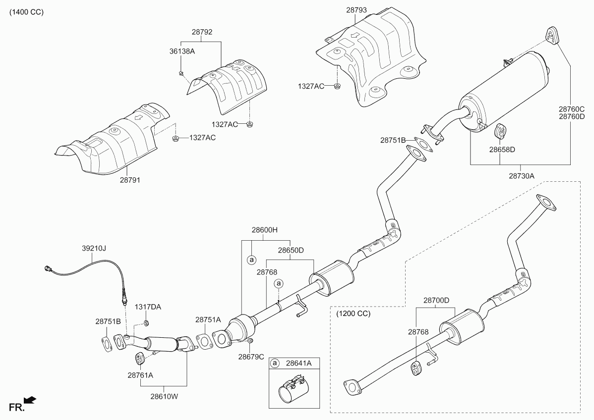 Hyundai 28780-H8100 - Държач, гърне vvparts.bg