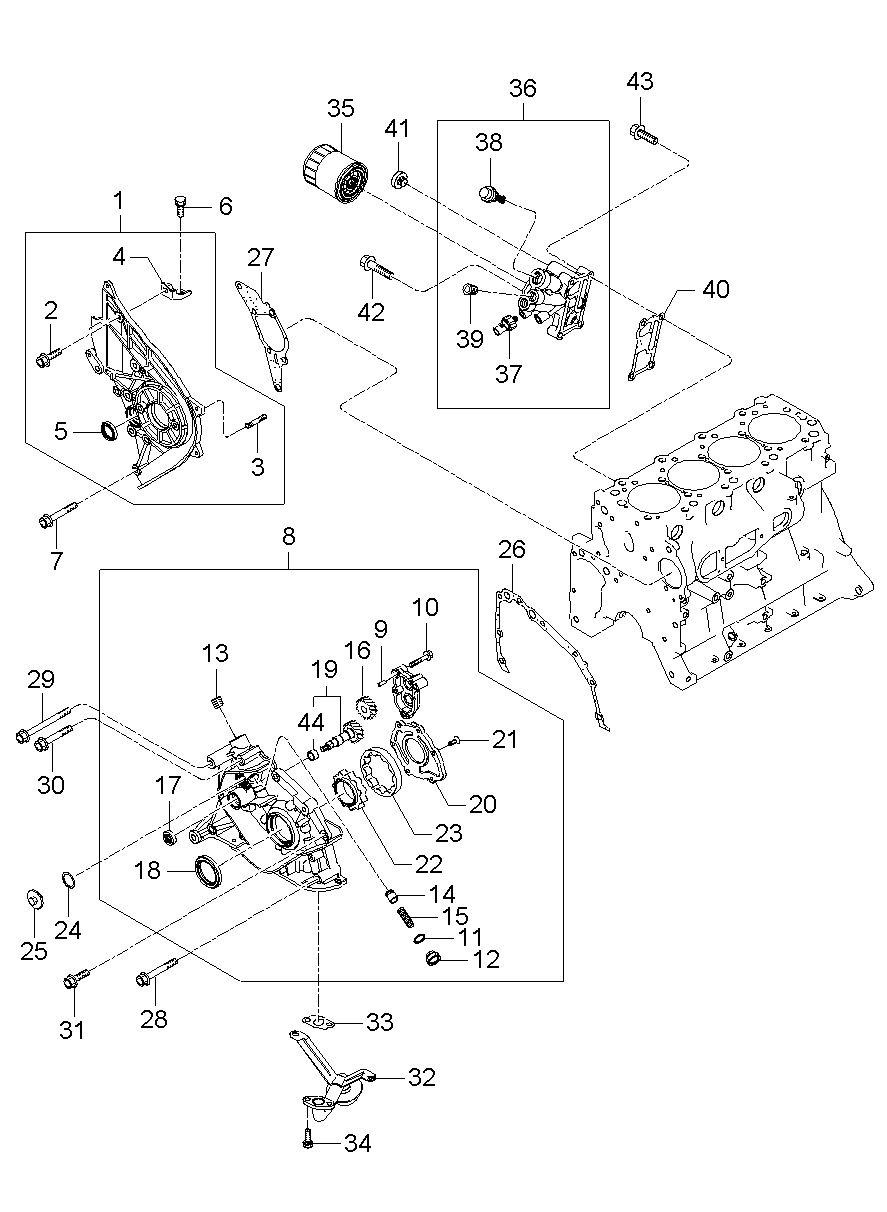 KIA 2132142011 - Семеринг, ръчна трансмисия vvparts.bg