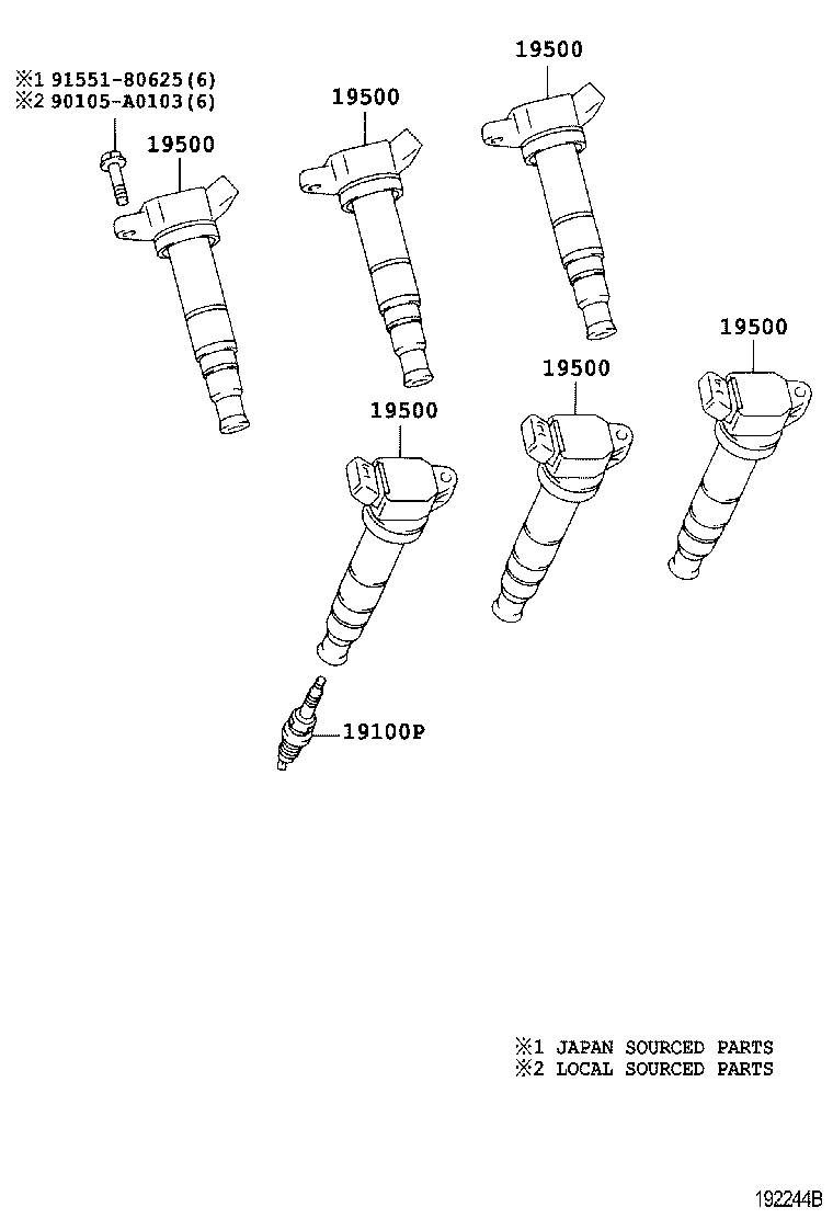 LEXUS 90919-01247 - Запалителна свещ vvparts.bg