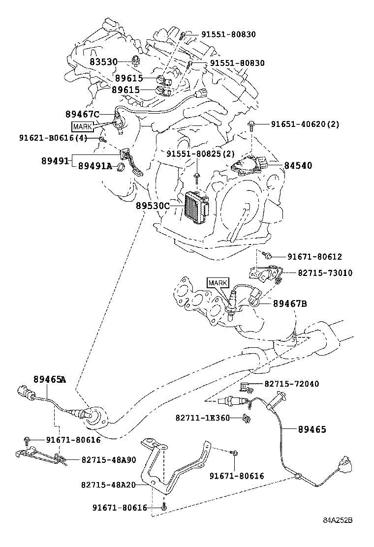 LEXUS 8946548240 - Ламбда-сонда vvparts.bg