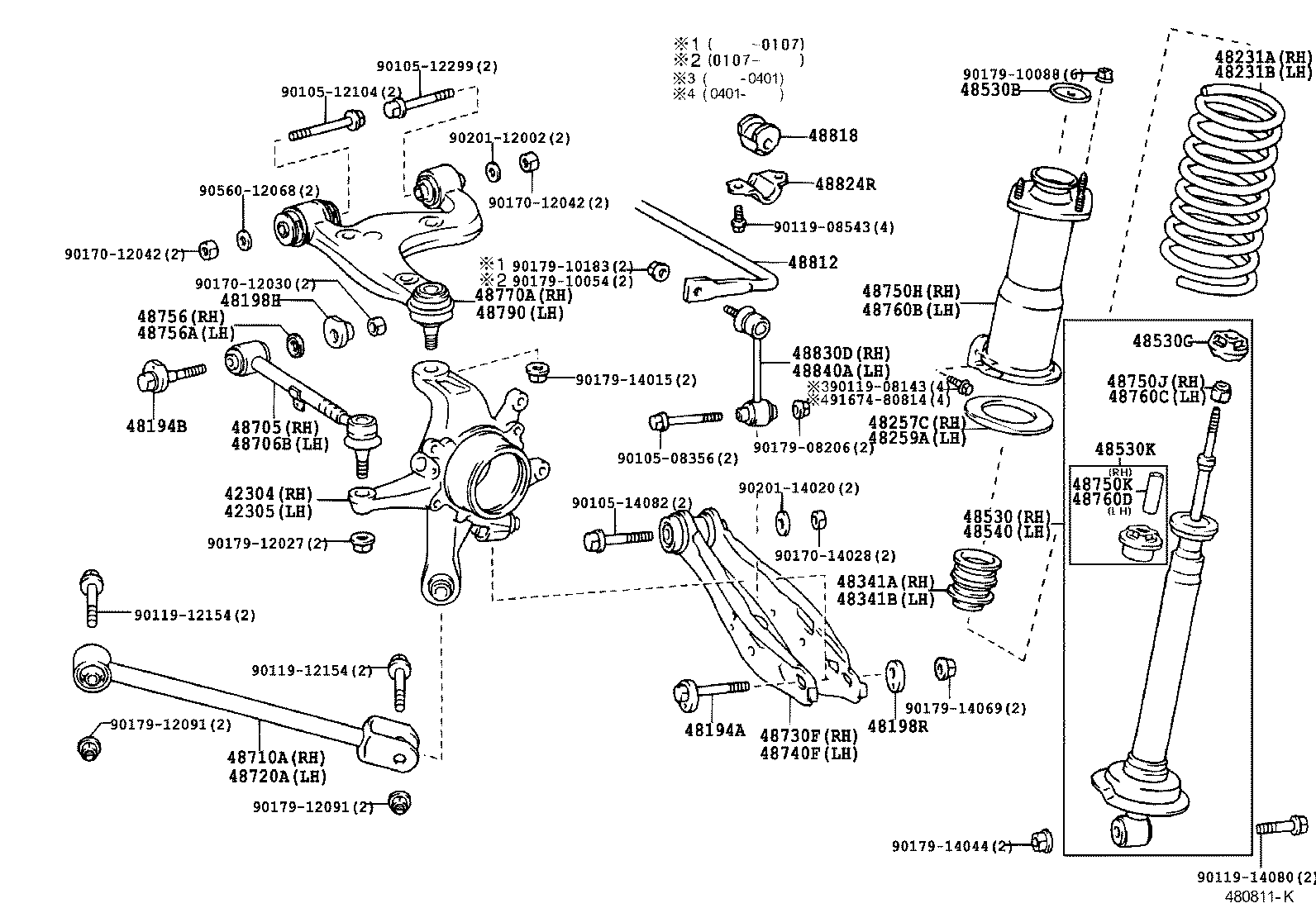 TOYOTA 48790-53010 - Тампон, носач vvparts.bg