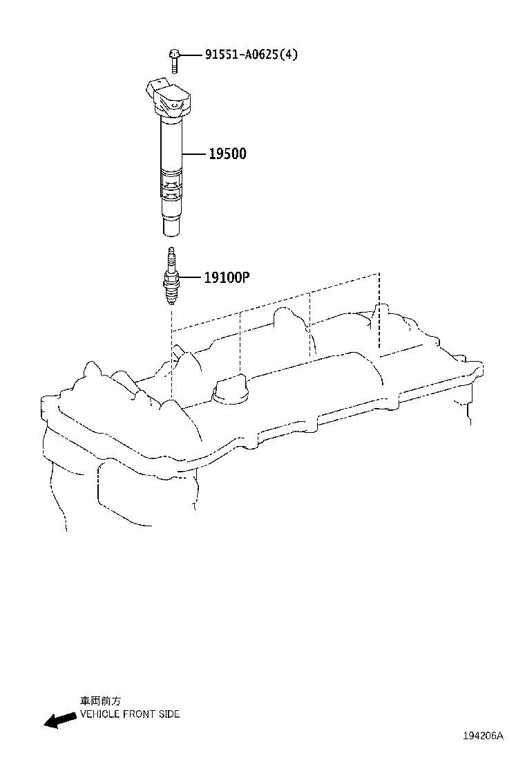 TOYOTA 90919 01263 - Запалителна свещ vvparts.bg