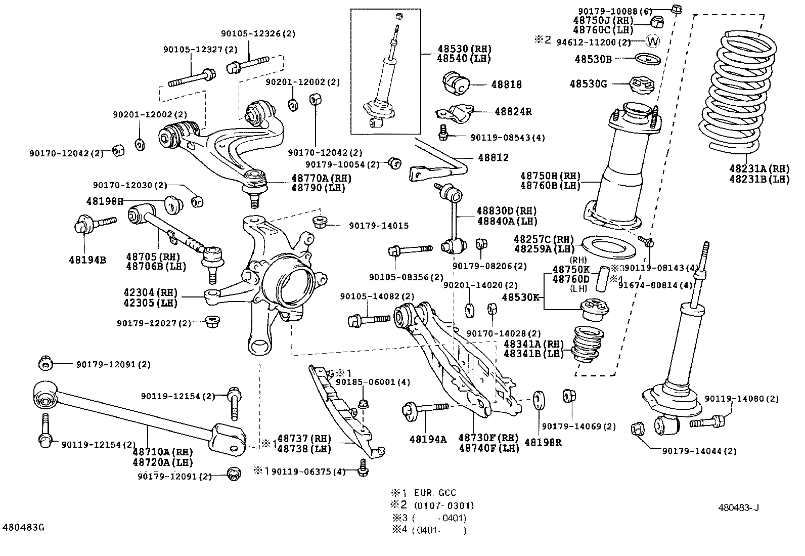 TOYOTA 48790-30052 - Тампон, носач vvparts.bg