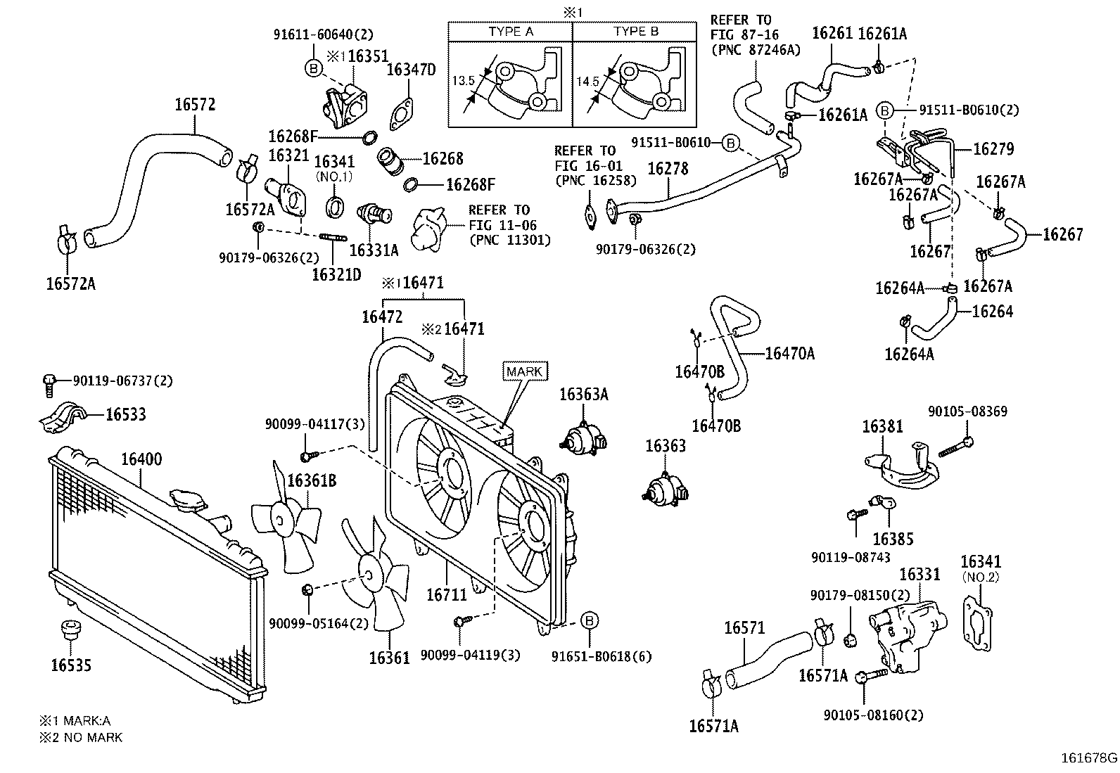 TOYOTA 9091603081 - Термостат, охладителна течност vvparts.bg