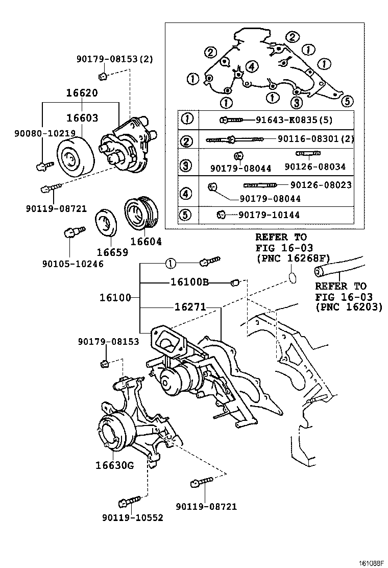 TOYOTA 16100-59275 - Водна помпа vvparts.bg