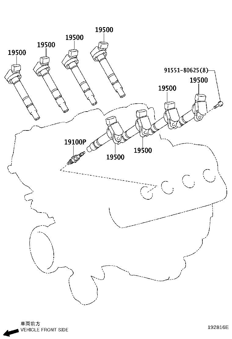 LEXUS 90919-01249 - Запалителна свещ vvparts.bg