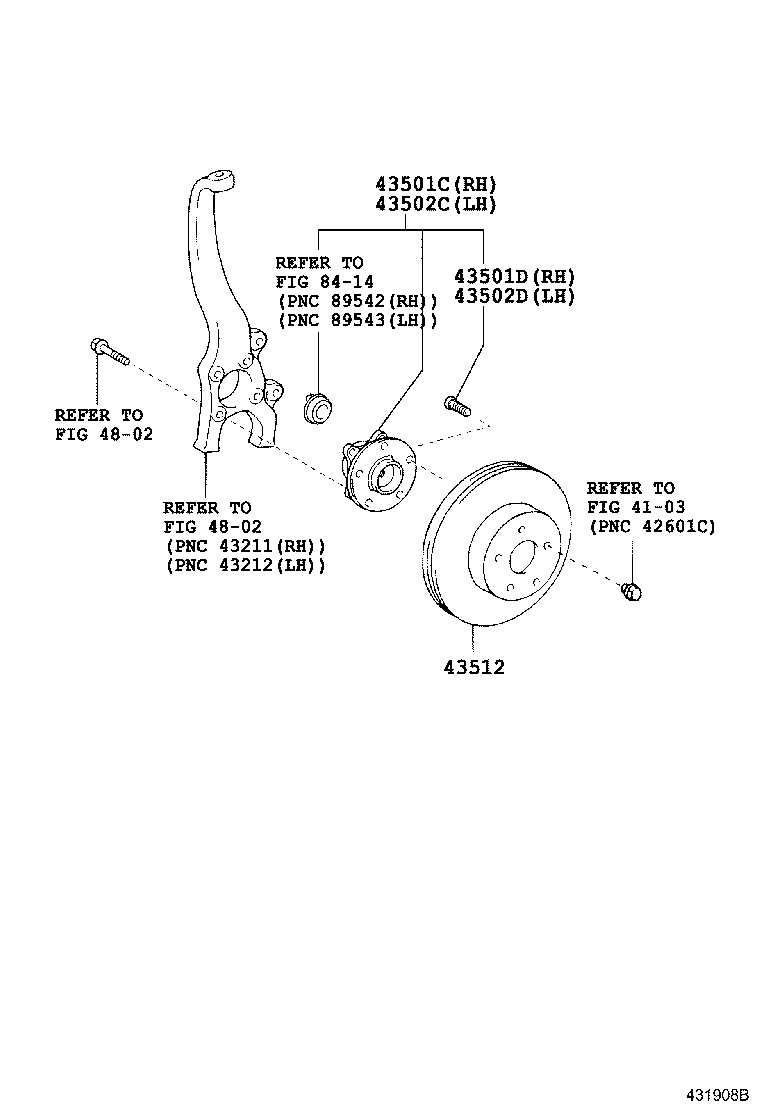 LEXUS 4351222260 - Спирачен диск vvparts.bg