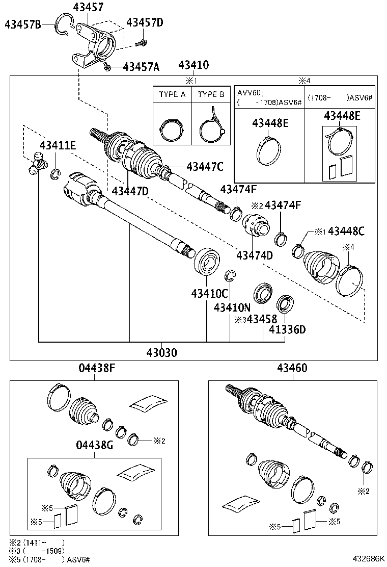 TOYOTA 4341033310 - Полуоска vvparts.bg