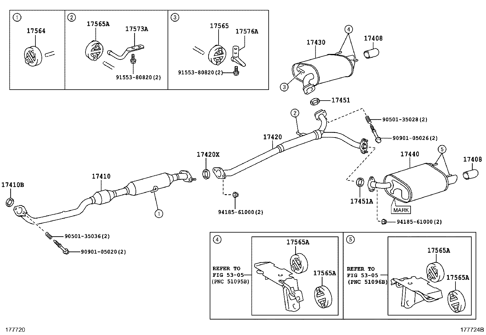 LEXUS 17451-36010 - Уплътнение, изпускателни тръби vvparts.bg