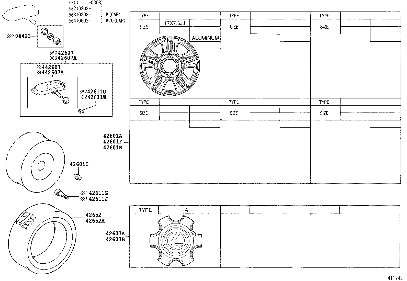 TOYOTA 42607-35010 - Датчик на колелото, контролна система за налягане в гумите vvparts.bg