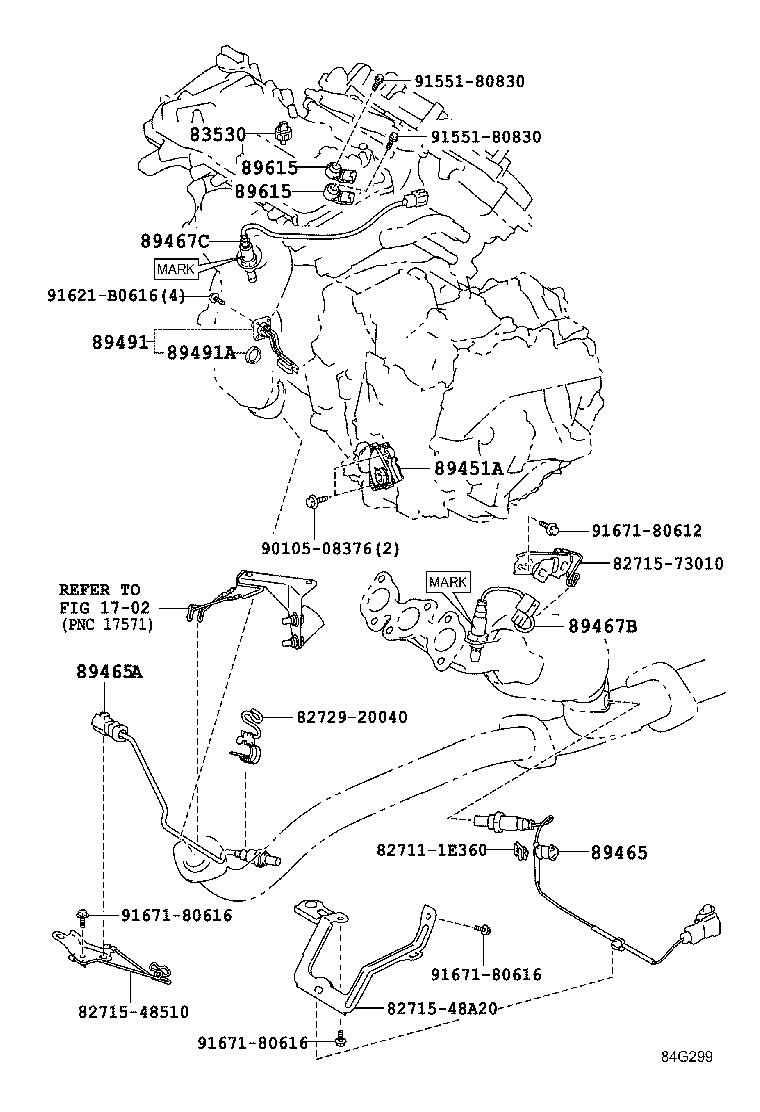 TOYOTA 89465 48280 - Ламбда-сонда vvparts.bg