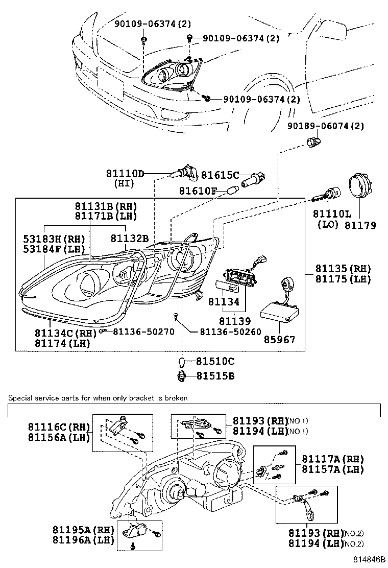 TOYOTA 90981-20010 - Крушка с нагреваема жичка, главни фарове vvparts.bg