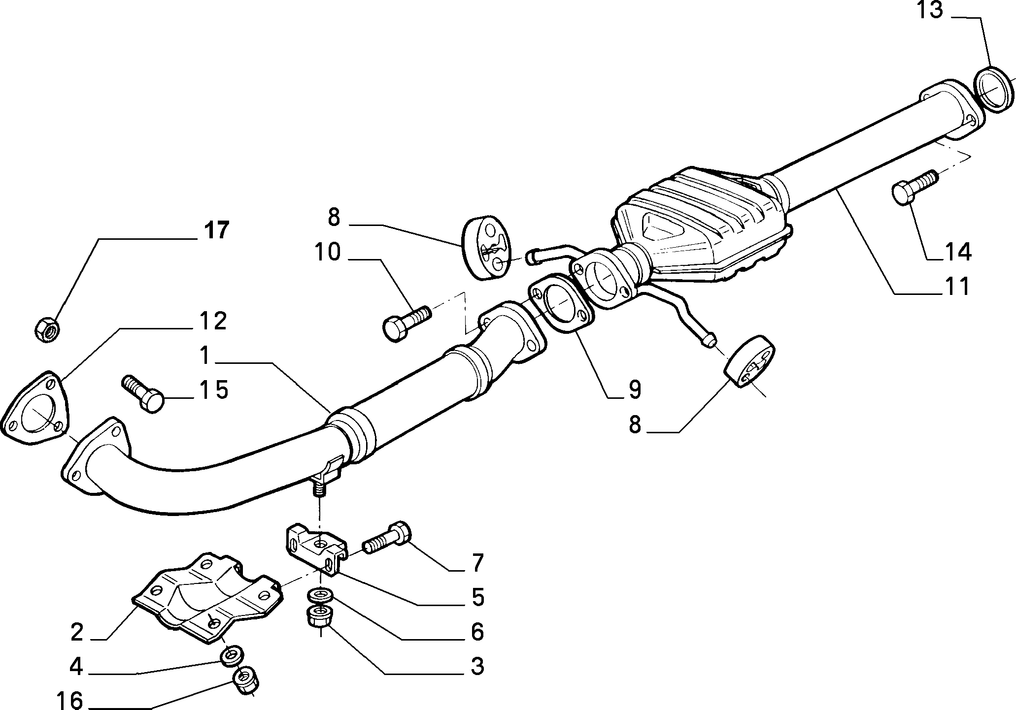 Lancia 82476928 - Уплътнение, изпускателни тръби vvparts.bg