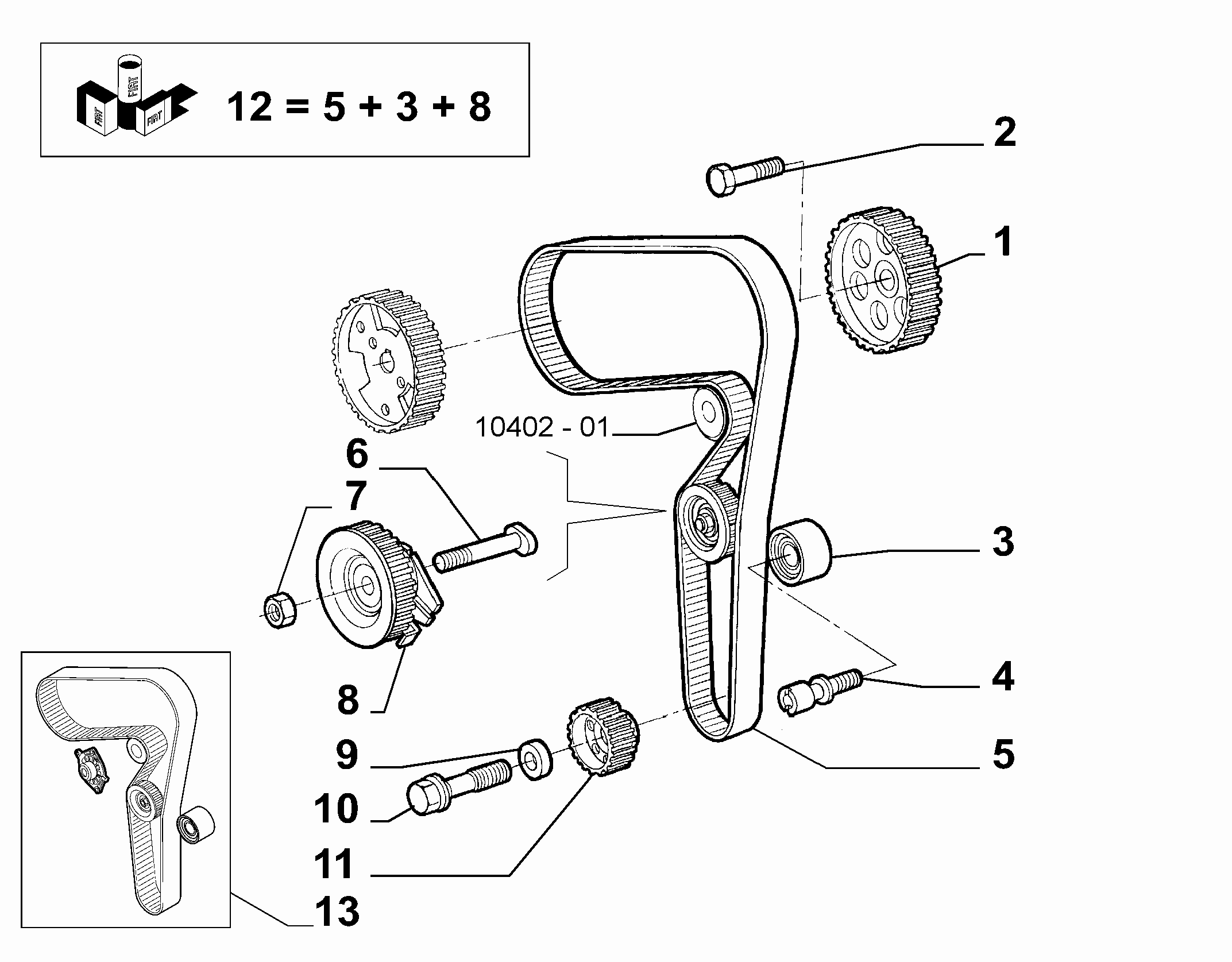 Opel 71731639 - Ангренажен ремък vvparts.bg