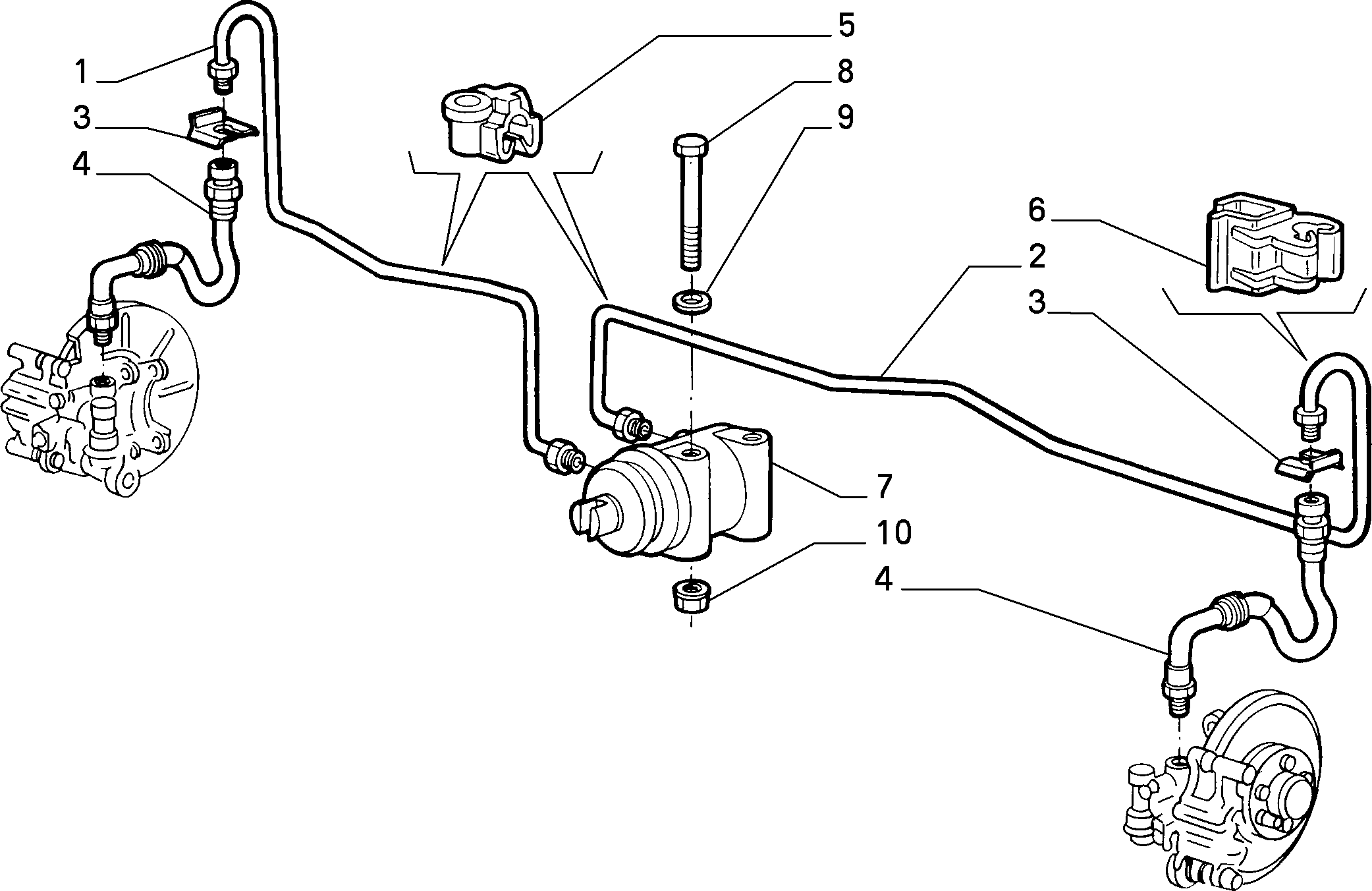 FIAT 71736941 - Спирачен маркуч vvparts.bg