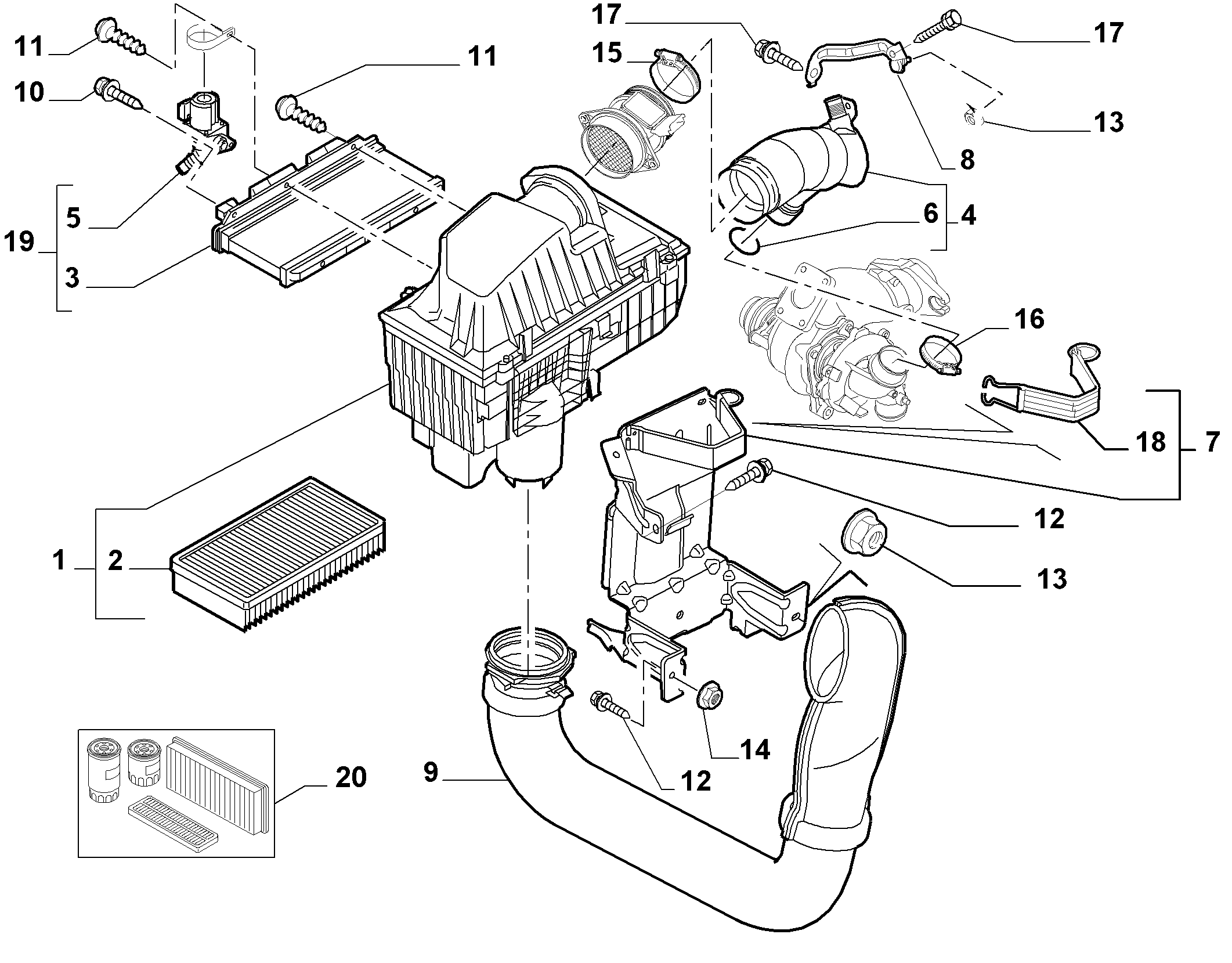 PEUGEOT 9626759680 - Въздушен филтър vvparts.bg