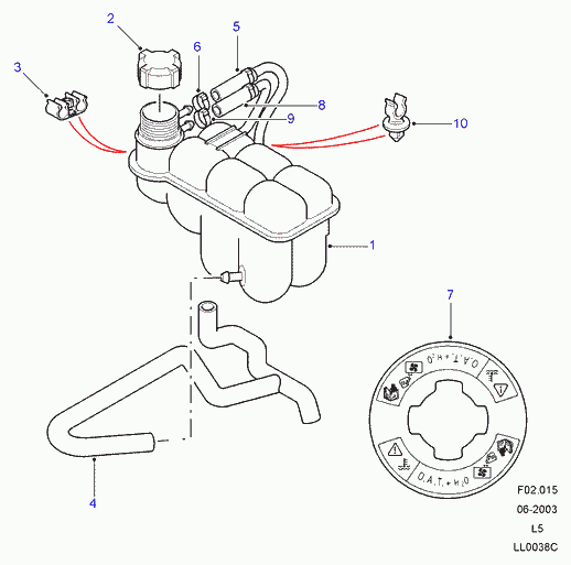 MG ESR1480 - Капачка, гърловина за наливане на масло vvparts.bg