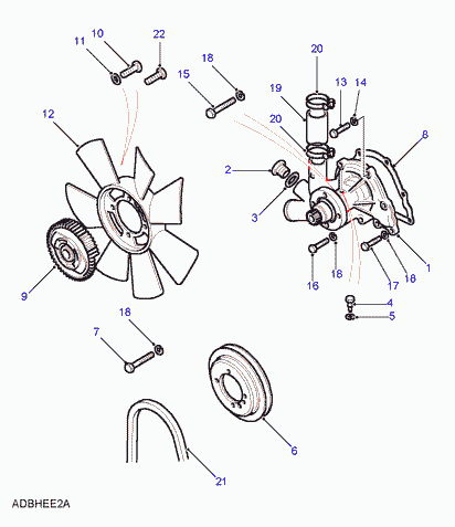 ROV/TRI/JAG/AUS/MG ERC6504 - Трапецовиден ремък vvparts.bg