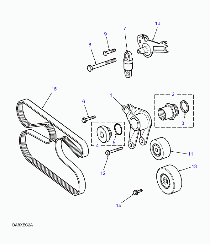 Land Rover STC 2128 - Паразитна / водеща ролка, пистов ремък vvparts.bg