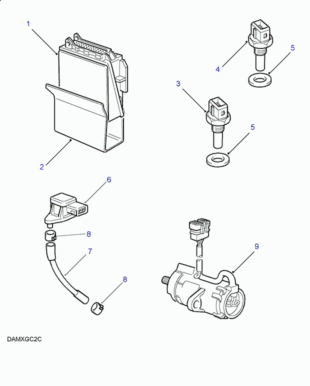 Rover STC2299 - Датчик, температура на охладителната течност vvparts.bg