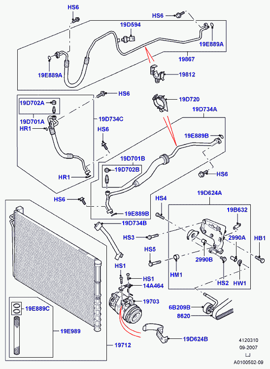 Land Rover JPB000110 - Компресор, климатизация vvparts.bg