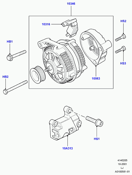 ROVER/AUSTIN YLE 500180 - Генератор vvparts.bg