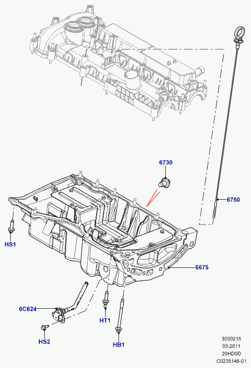 Rover LR025048 - Болтова пробка, маслен картер vvparts.bg