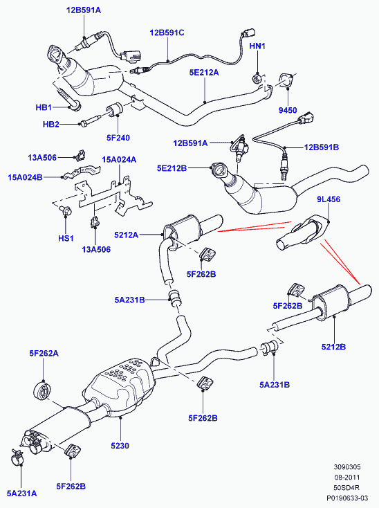 Land Rover LR013660 - Ламбда-сонда vvparts.bg