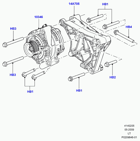 Land Rover LR010514 - Генератор vvparts.bg