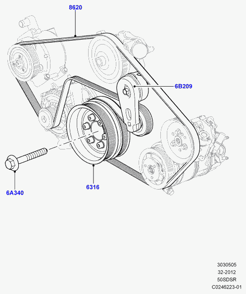 MAZDA LR012625 - Пистов ремък vvparts.bg