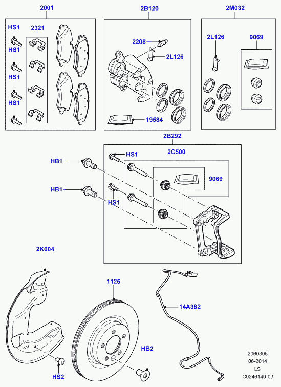 Land Rover LR020489 - Бодещ болт (щифт), спирачен апарат vvparts.bg