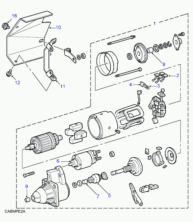 Rover ERR5009E - Стартер vvparts.bg