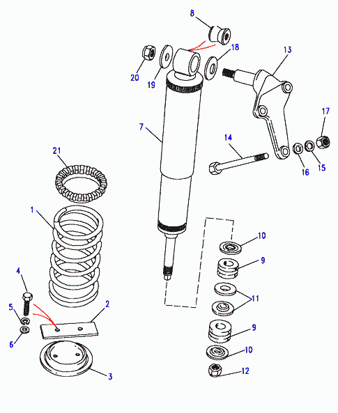 Land Rover STC287 - Амортисьор vvparts.bg